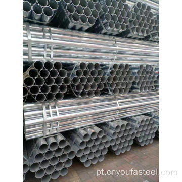 Tubos de ferro galvanizado com acabamento preto com alta garantia de alta garantia